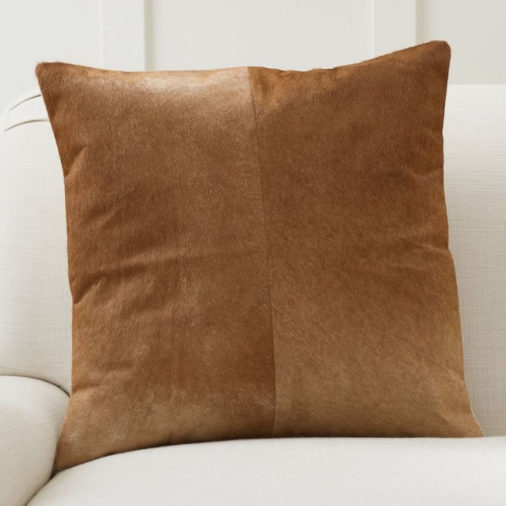NWT Pottery Barn Hair on Hide Pillow Cover